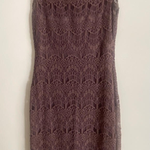 Free People Lavendar Lace Bodycon Dress With Slip, Size Small - Picture 4 of 6